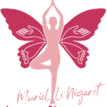 Logo de Muriel Le Négaret représentant une femme avec des ailes